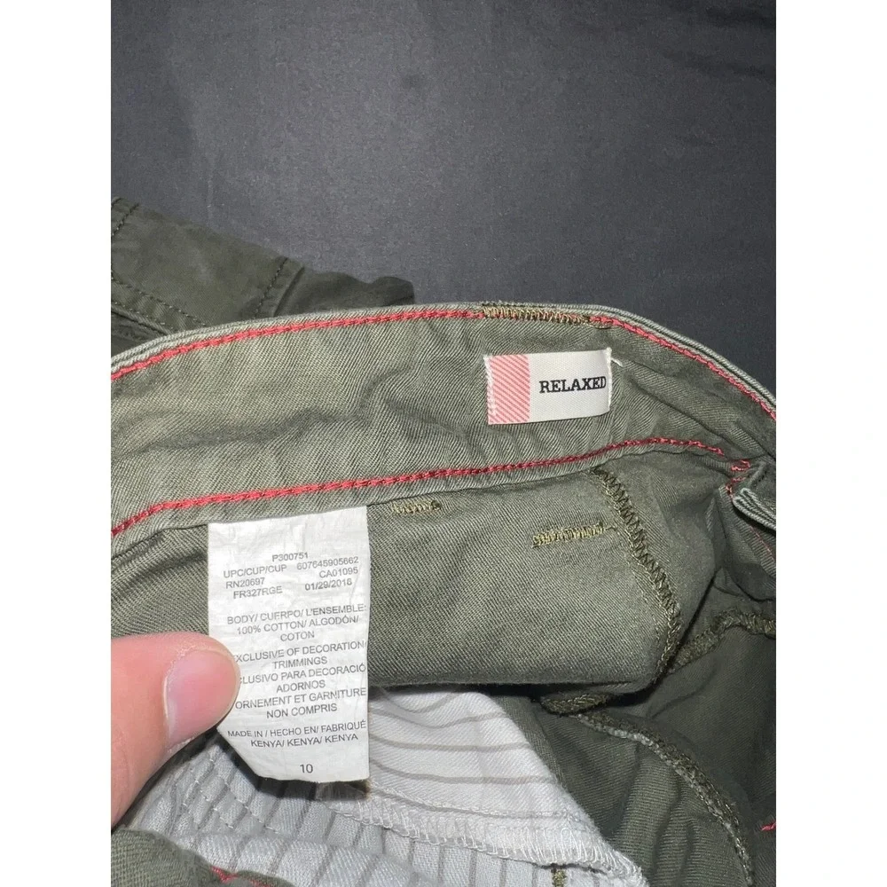 Dickies Mens Relaxed Fit Cargo Shorts Olive Green Cotton Twill FR327RGE Size 10